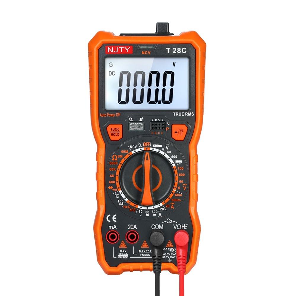 NJTY Digital Multimeter 6000 Counts Multi-functional Non - T28C