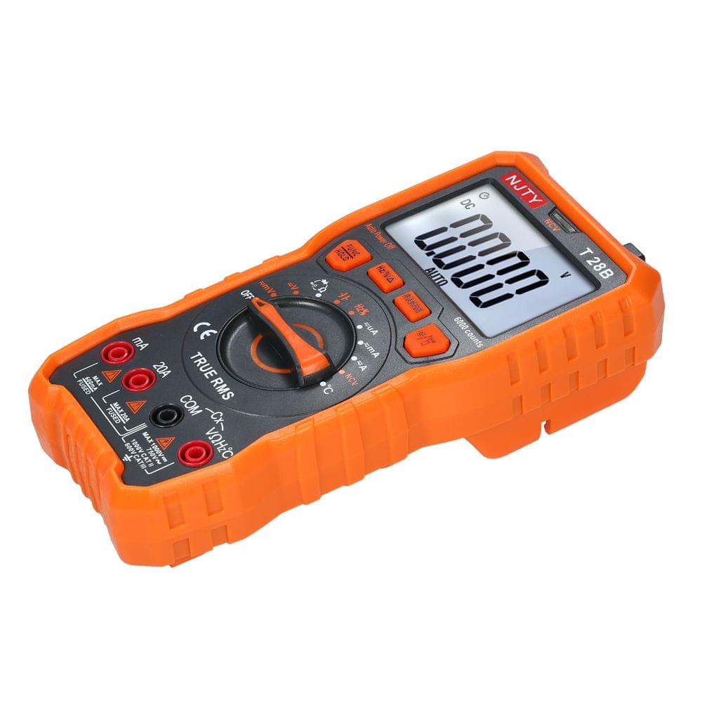 NJTY Digital Multimeter 6000 Counts Auto Range Non Contact