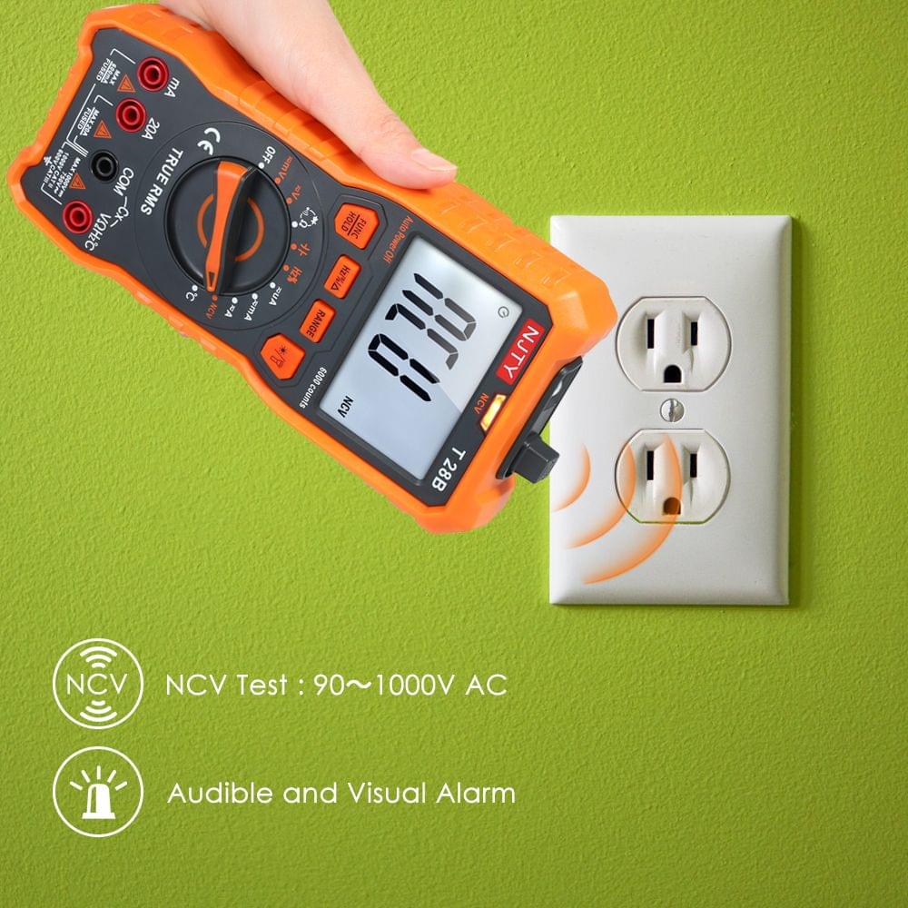 NJTY Digital Multimeter 6000 Counts Auto Range Non Contact