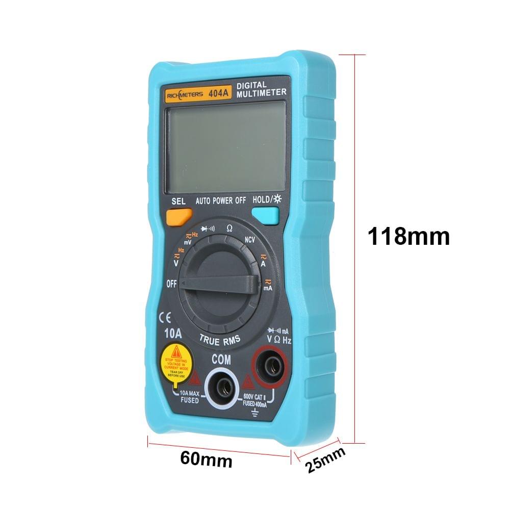 RICHMETERS 404A Digital Multimeter Auto-Ranging Ammeter