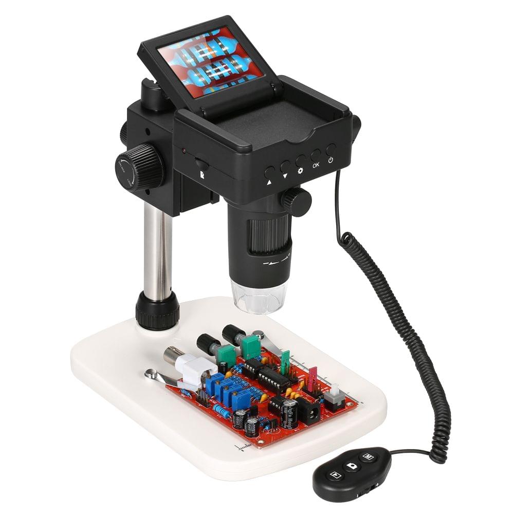 10X-220X Digital Microscope 2.4" LCD 1080P Full HDMI - EU Plug