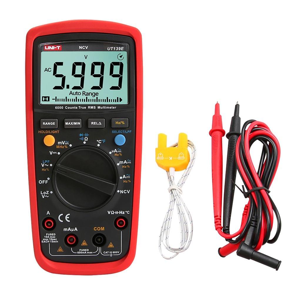UNI-T UT139E True RMS Multimeters Multi-functional Digital
