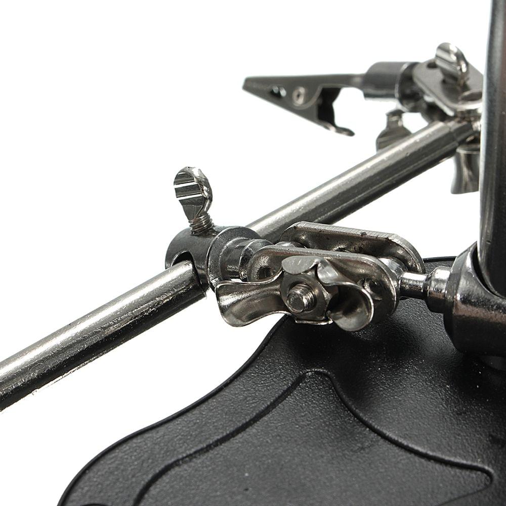 LED Magnifying Magnifier Glass with Light on Stand Clamp Arm