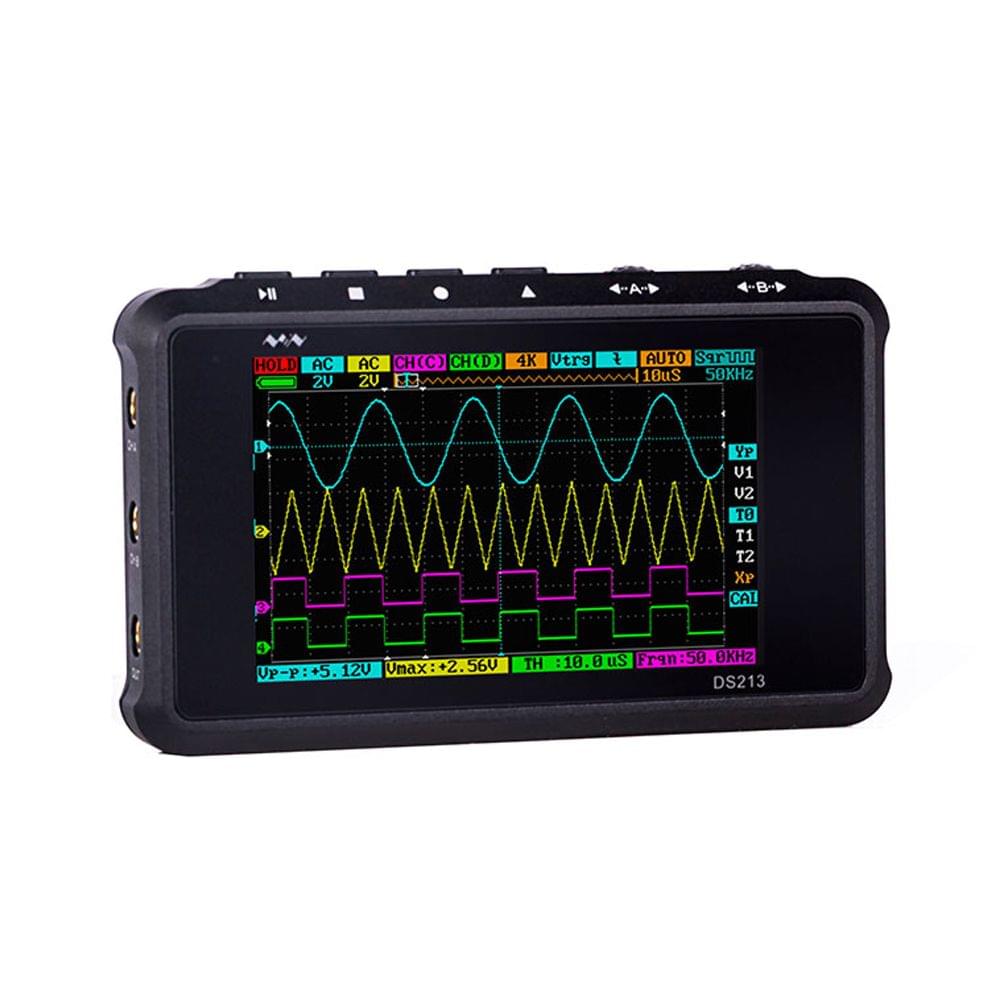 Mini DS213 Digital Ultralight Oscilloscope USB Rechargeable