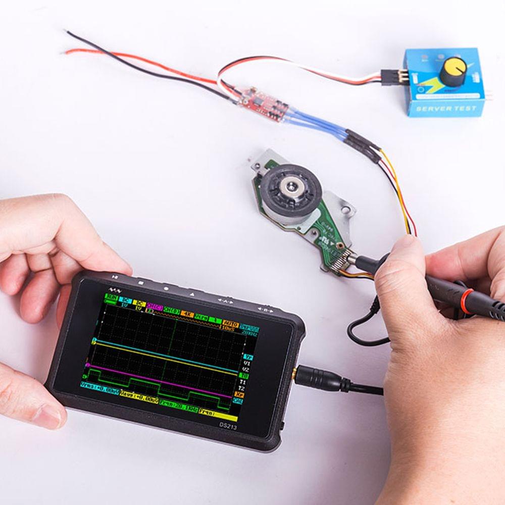 Mini DS213 Digital Ultralight Oscilloscope USB Rechargeable