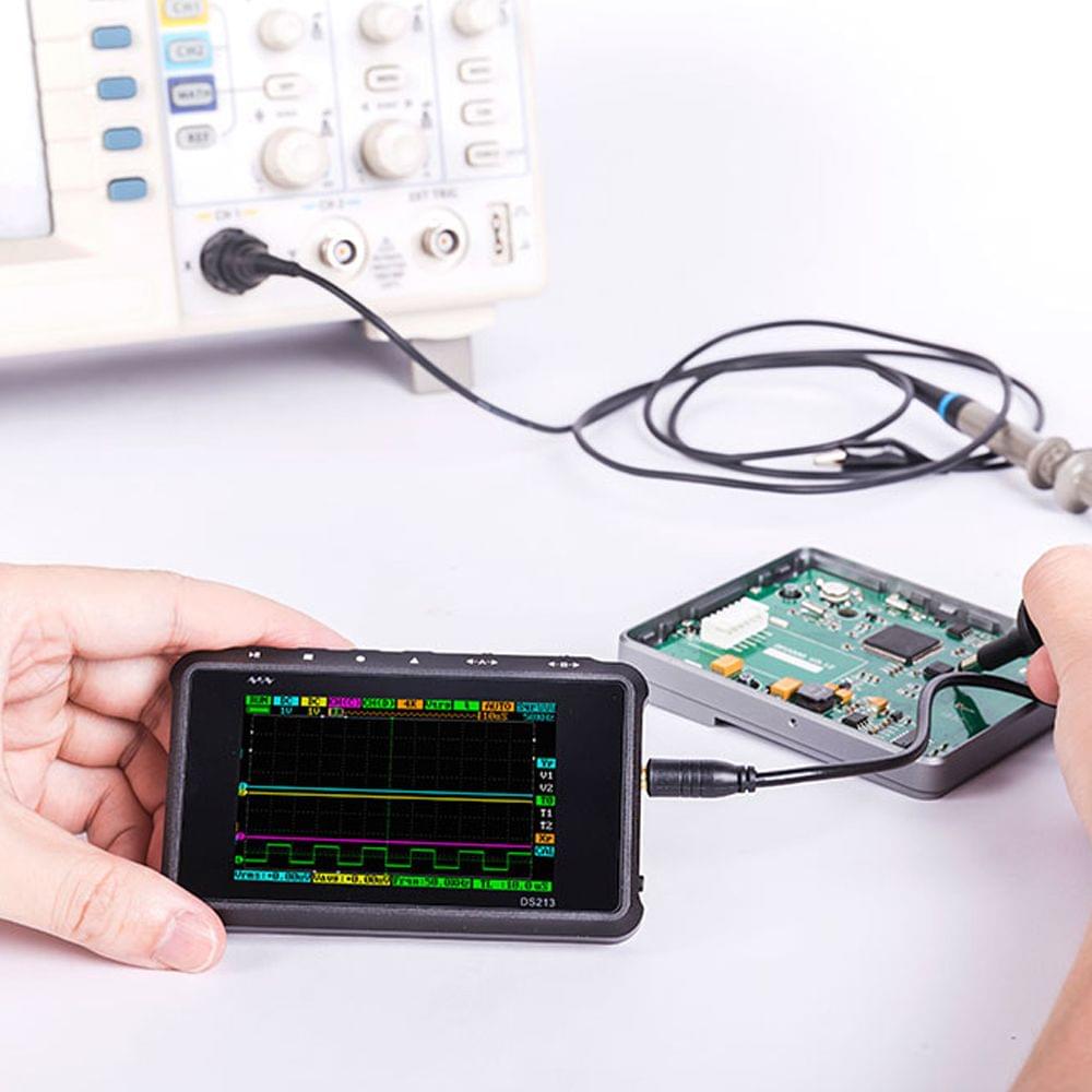 Mini DS213 Digital Ultralight Oscilloscope USB Rechargeable