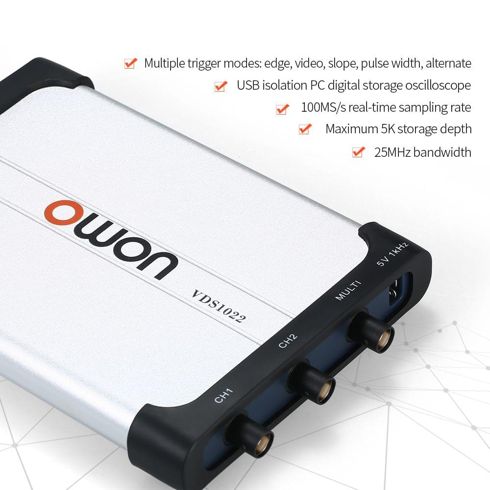 Owon VDS1022 Dual-channel Oscilloscope PC Oscilloscopes - Without misoperation protection