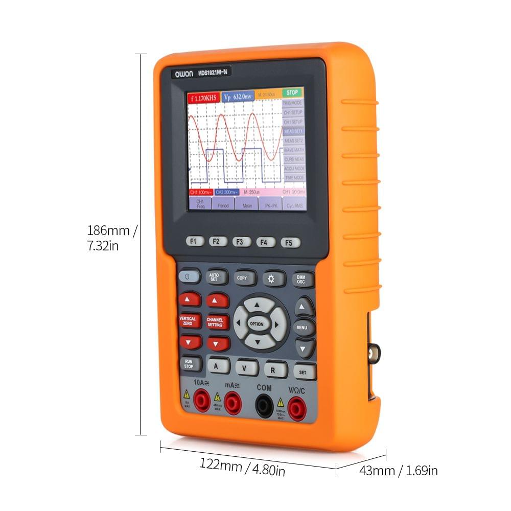 Owon HDS1021M-N Single Channel Oscilloscope Handheld - UK Plug