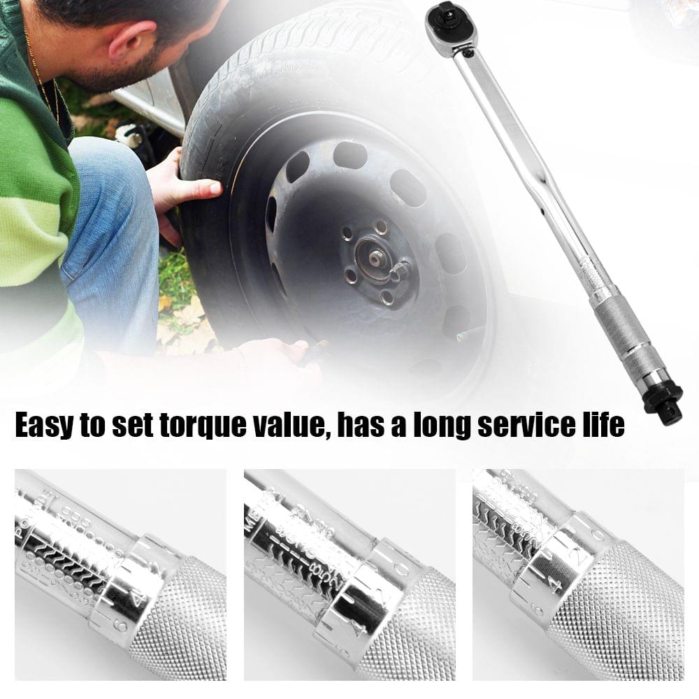 5pcs 1/2" 28-210Nm Adjustable Tire Torque Wrench Set Auto