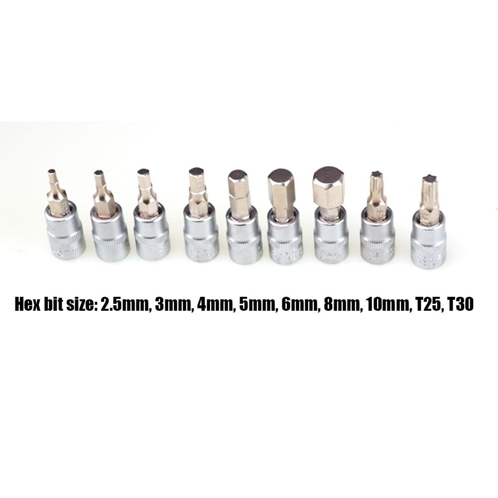 1/4" DR 2-15Nm Mini Adjustable Bike Torque Wrench Set