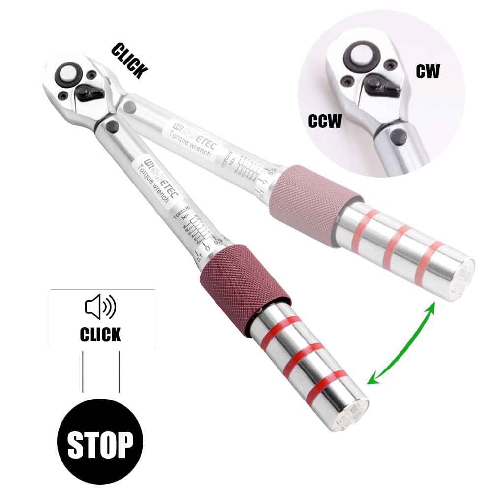 1/4" DR 2-15Nm Mini Adjustable Bike Torque Wrench Set
