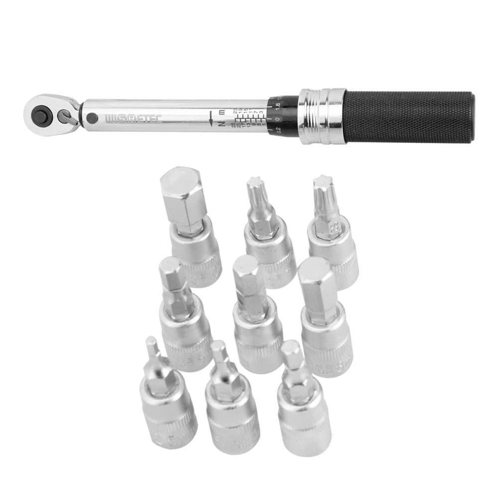 1/4" DR 1-25Nm Mini Adjustable Bike Torque Wrench Set