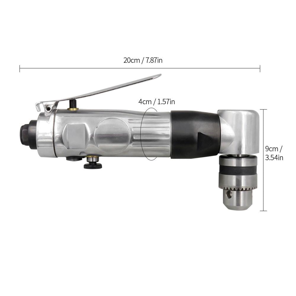 3/8" Air Drill Reversible Rotate Air Angle Drill Right Angle