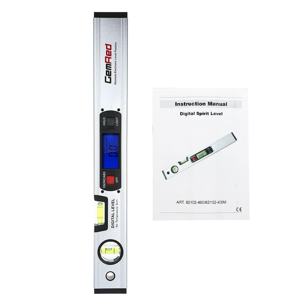 GemRed Digital Level Spirit Level Angle Finder with Magnetic