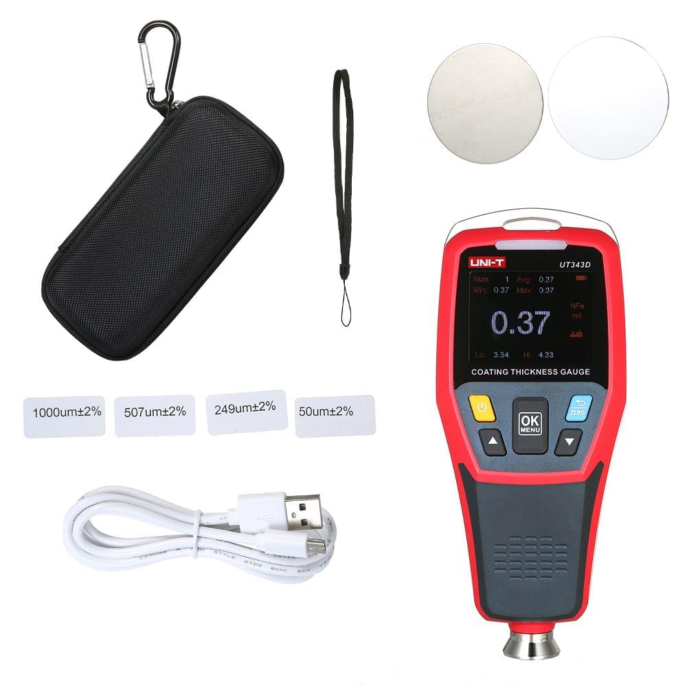 UNI-T UT343D Digital Coating Gauge Meter Thickness Tester
