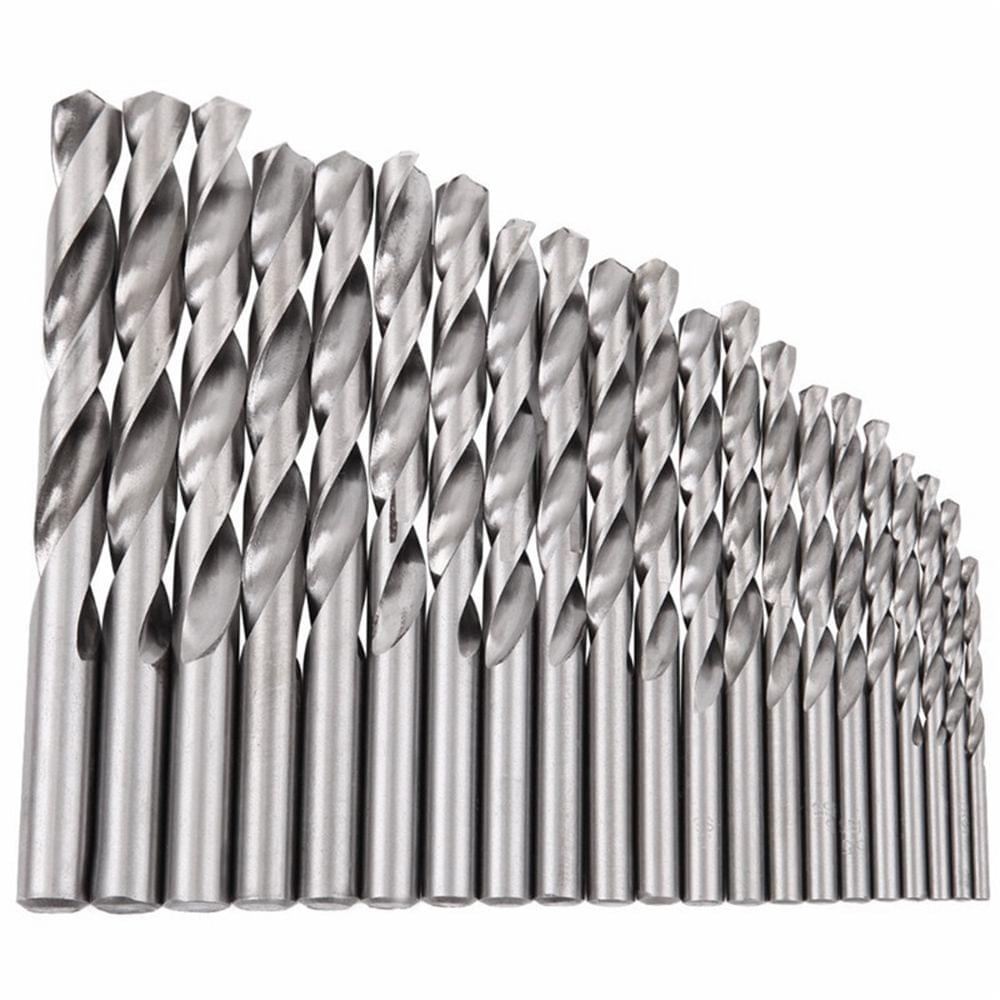 25pcs/set 1.0-13mm Twist Drill Bit Set Good Quality HSS