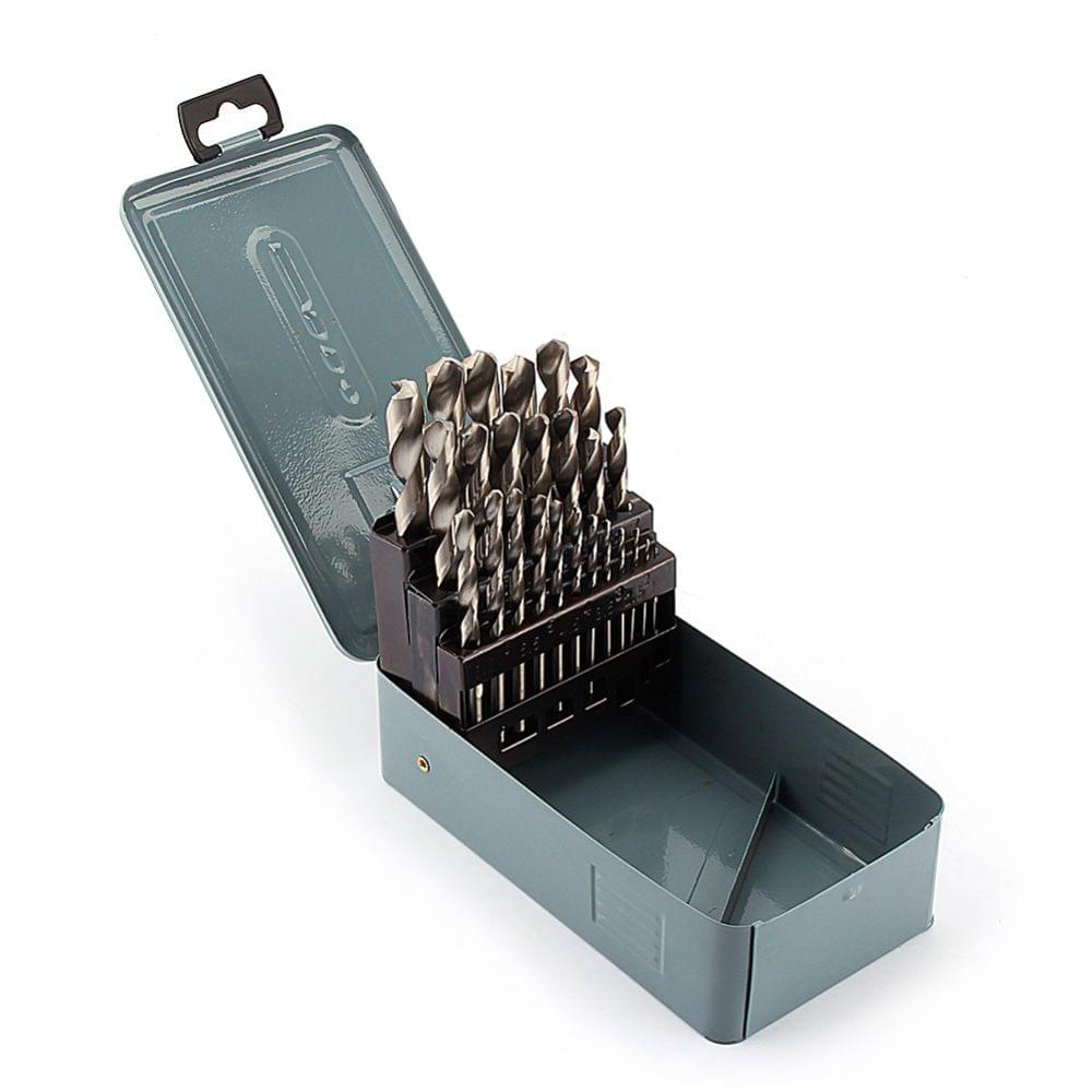 25pcs/set 1.0-13mm Twist Drill Bit Set Good Quality HSS