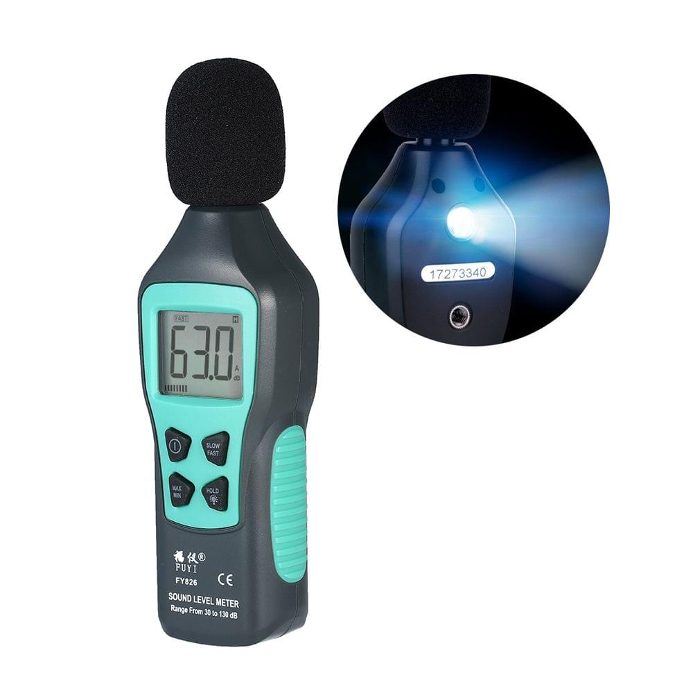 FUYI LCD Digital Noisemeter Sound Level Meter 30-130dB Noise