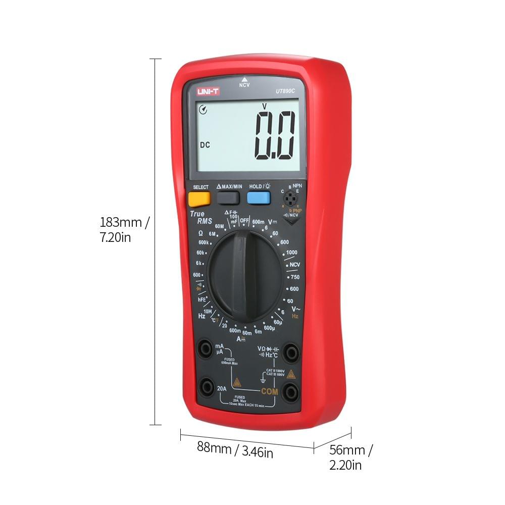 UNI-T UT890C Digital Multimeter True RMS Handheld Mini