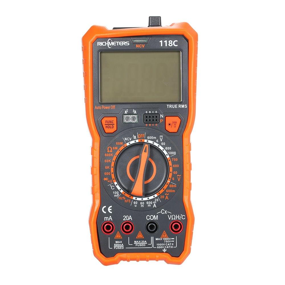 118C 20A Digital Multimeter 6000 Counts NCV HFE True-RMS
