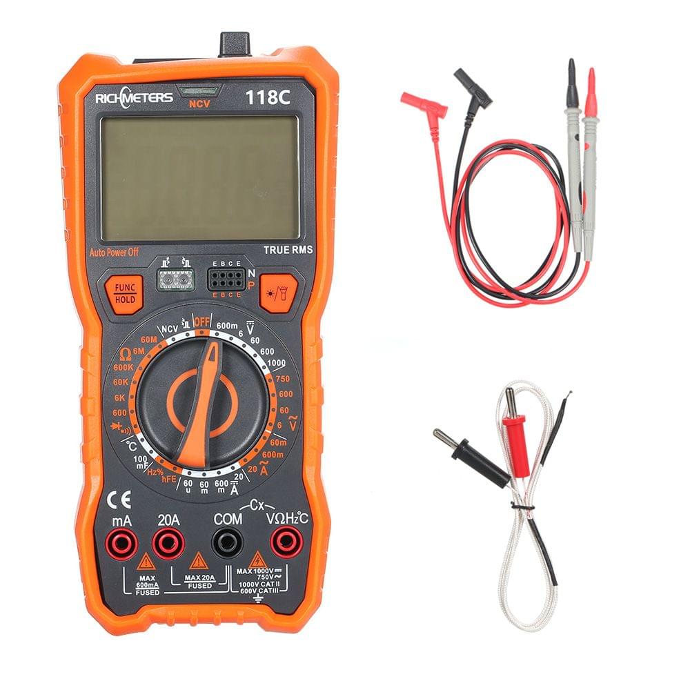 118C 20A Digital Multimeter 6000 Counts NCV HFE True-RMS