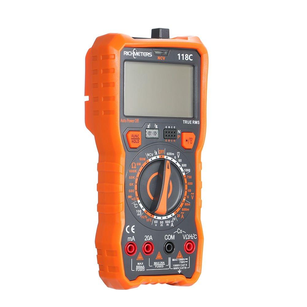 118C 20A Digital Multimeter 6000 Counts NCV HFE True-RMS