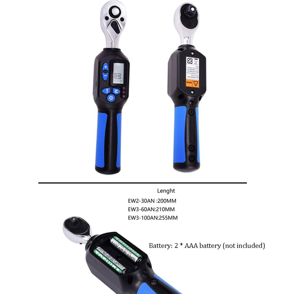 Digital Torque Wrench Mini Professional Electronic Short - 1