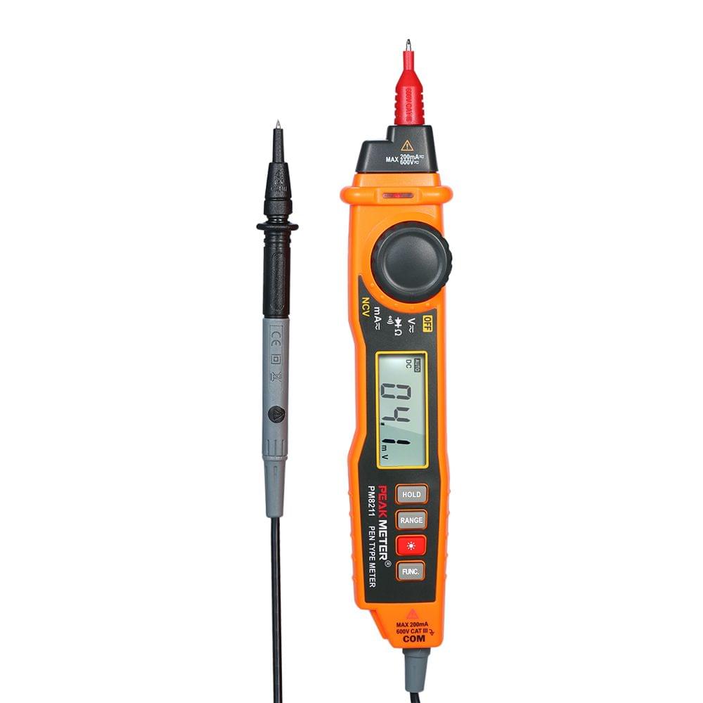 PEAKMETER Handheld Multimeter Backlight LCD Display Pen Type