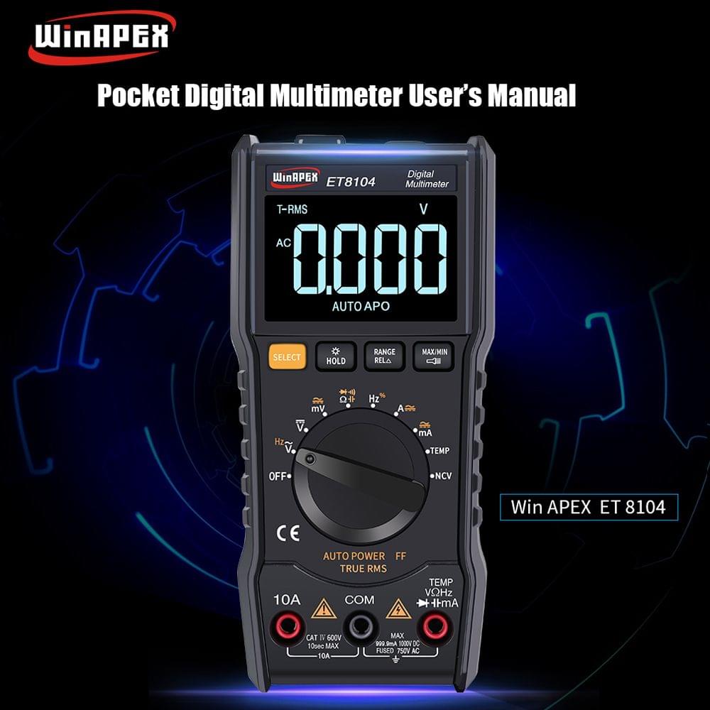 WinAPEX ET8104 LCD Color Screen Display Portable Auto