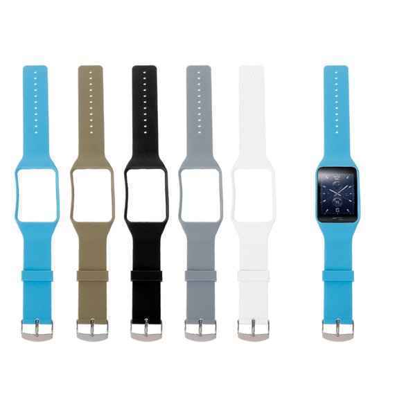 Silicone Wrist Band Strap Replacement for Samsung Gear S (SM-R750) Smart Watch – White