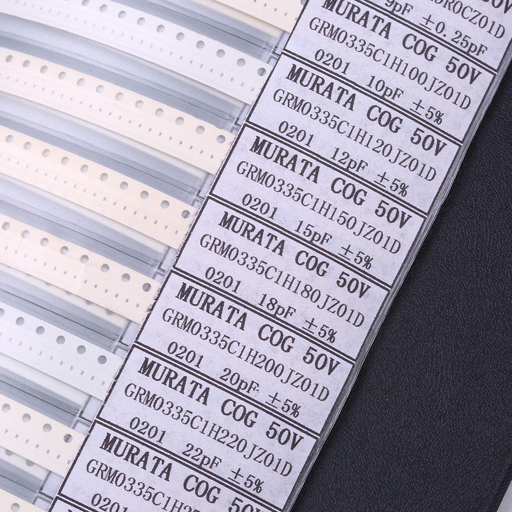Sample Book 0201 0402 0603 0805 1206 Capacitor Kit SMD SMT - Model 0201