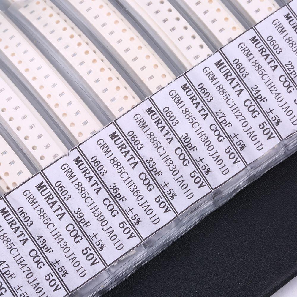 Sample Book 0201 0402 0603 0805 1206 Capacitor Kit SMD SMT - Model 0603