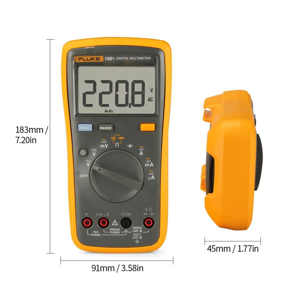 FLUKE F15B+ 4000 Counts Multimeter Portable Digital