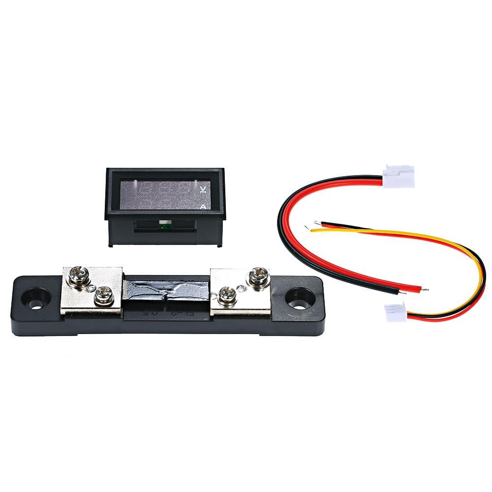 0.28" LED Voltmeter Ammeter 100V 50A Digital Multimeter - 50A