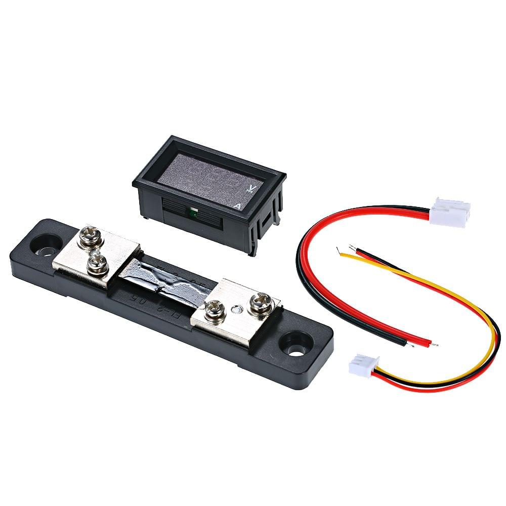 0.28" LED Voltmeter Ammeter 100V 50A Digital Multimeter - 50A