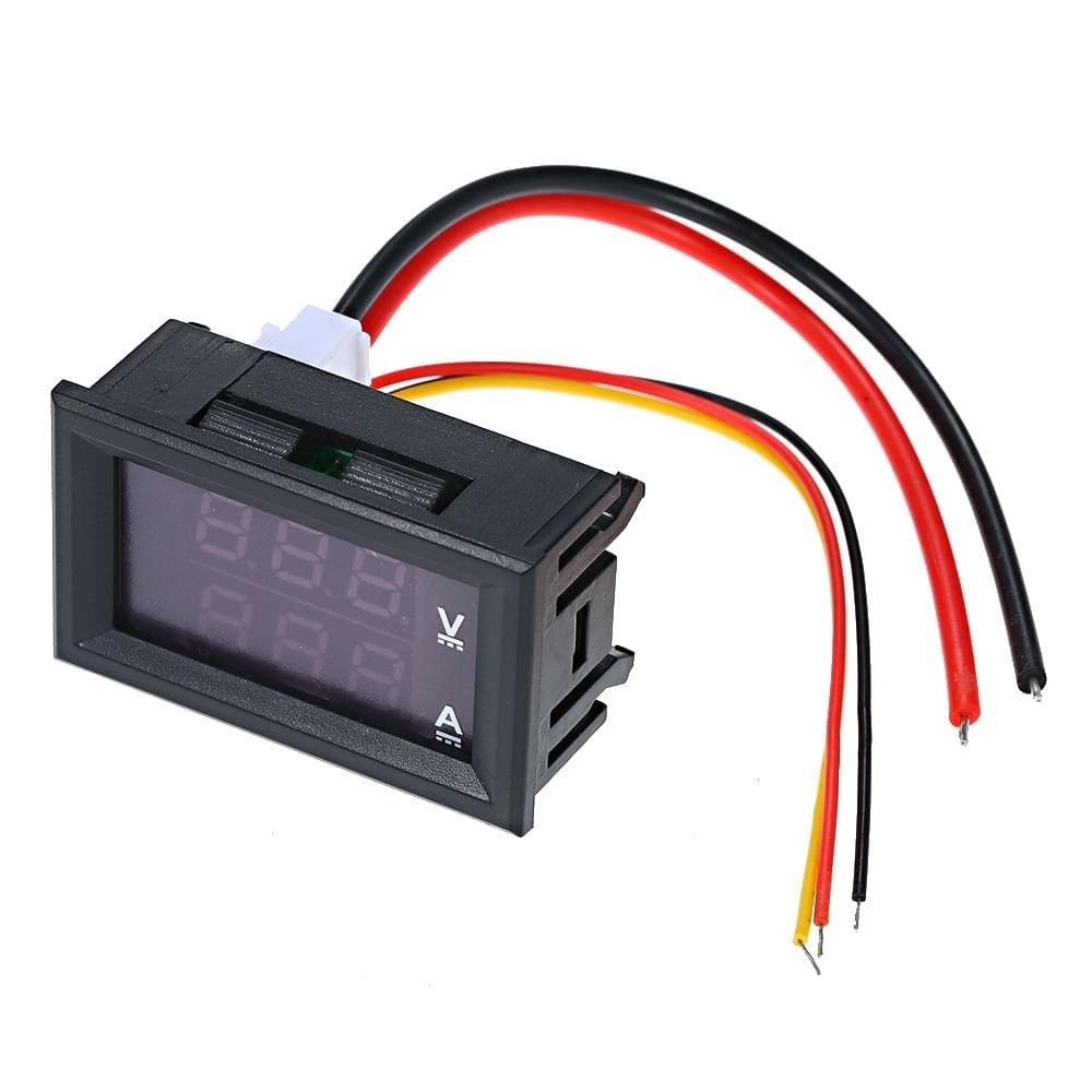 0.28" LED Voltmeter Ammeter 100V 50A Digital Multimeter - 50A