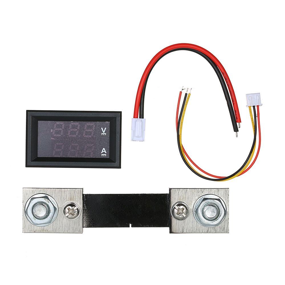 0.28" LED Voltmeter Ammeter 100V 100A Digital Multimeter - 100A