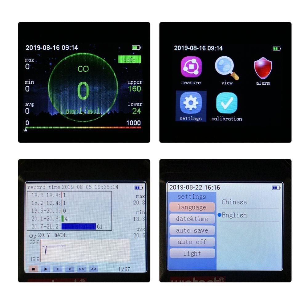 wintact High Precision CO Meter Professional Portable CO