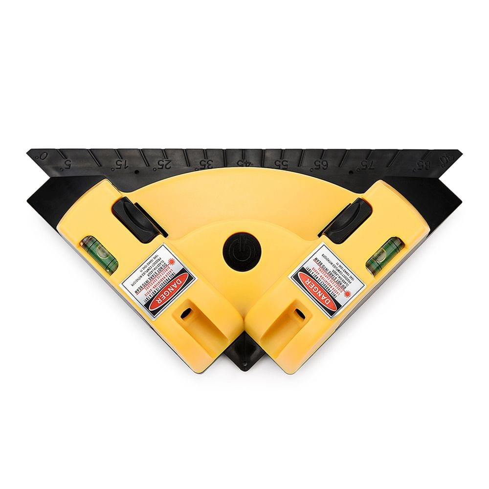 90 Degree Square Laser-Level Mini Horizontal & Vertical (Yellow)