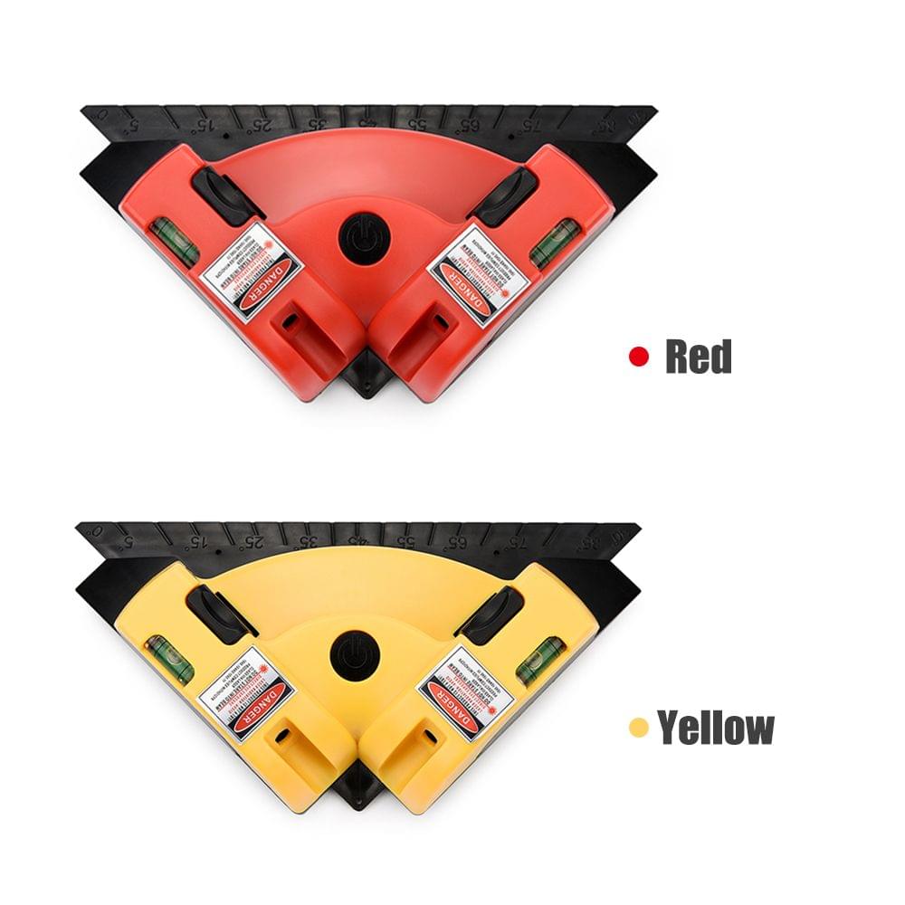 90 Degree Square Laser-Level Mini Horizontal & Vertical (Yellow)