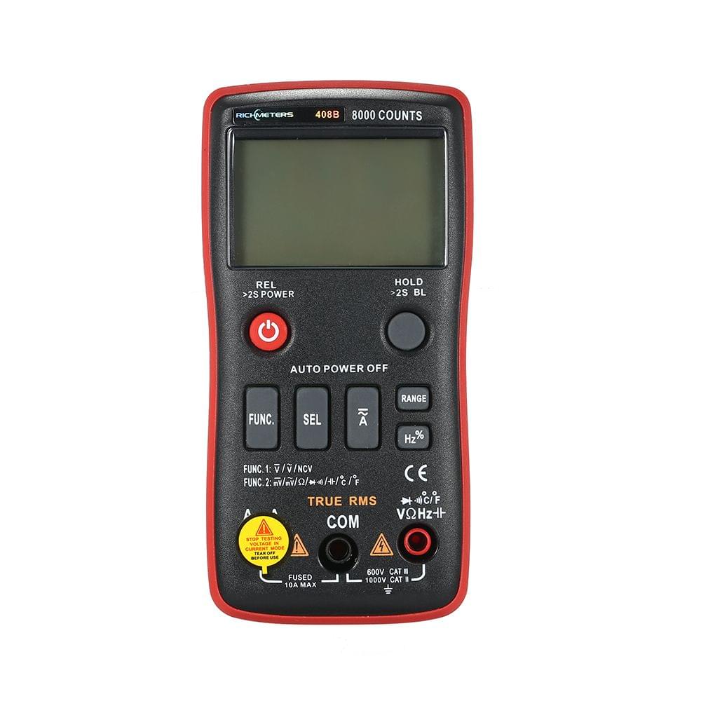 Richmeters RM408B True-RMS Digital Multimeter Button 8000 - RM408B