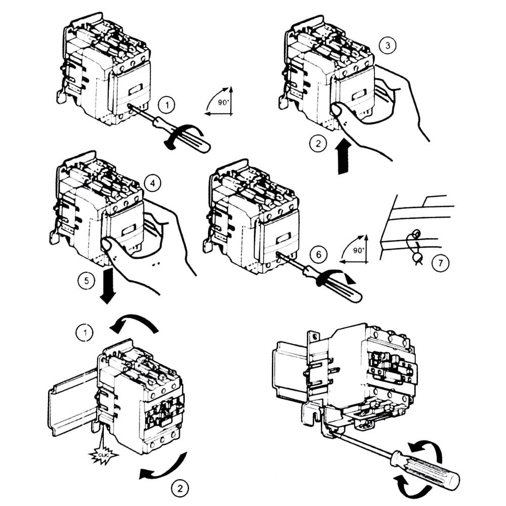 AC Connector Electric 220V 50/60Hz Poles Coil AC Modular - 5