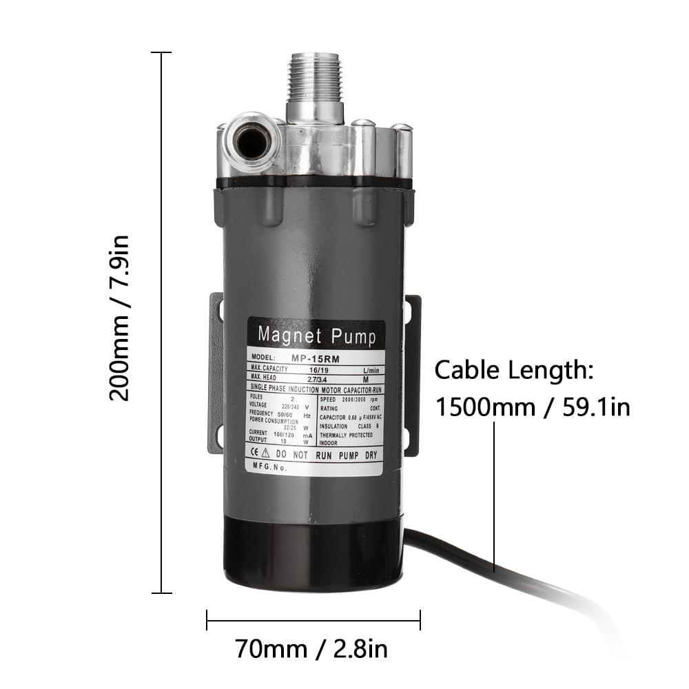 Beer Home Brewing Stainless Steel Magnetic Pump Homebrew - AU Plug