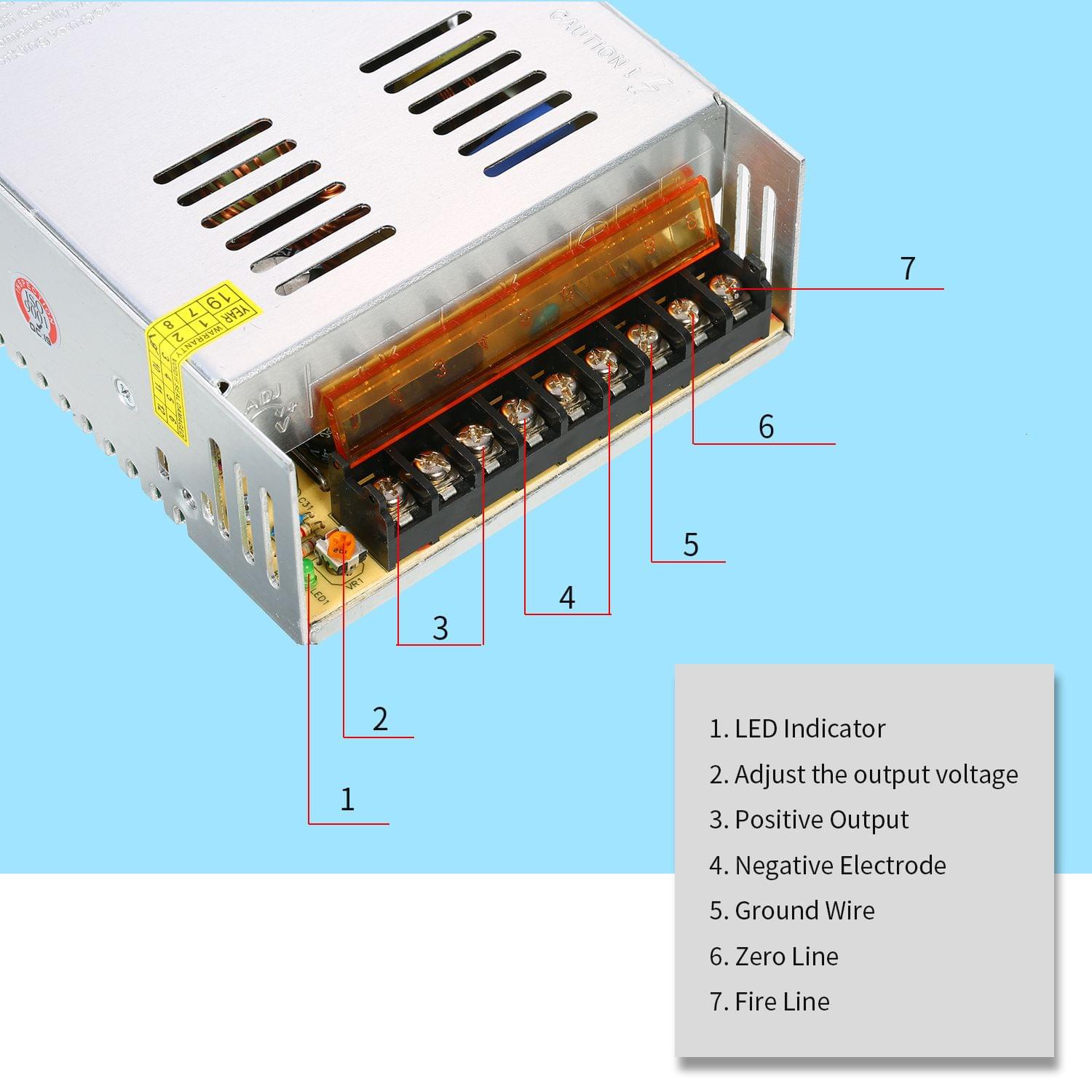 12V 30A DC Universal Regulated Switching Power Supply 12V - 12V 30A