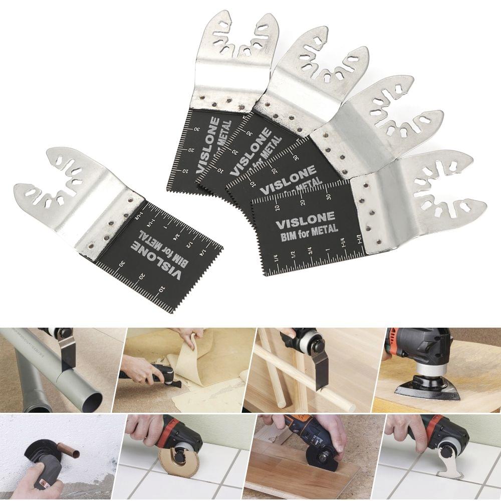 VISLONE 10pcs 1-3/8" Oscillating Saw Web Multi Tool Nail