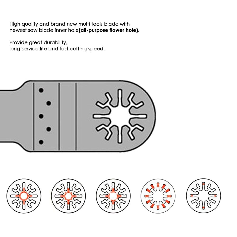 VISLONE 10pcs 1-3/8" Oscillating Saw Web Multi Tool Nail