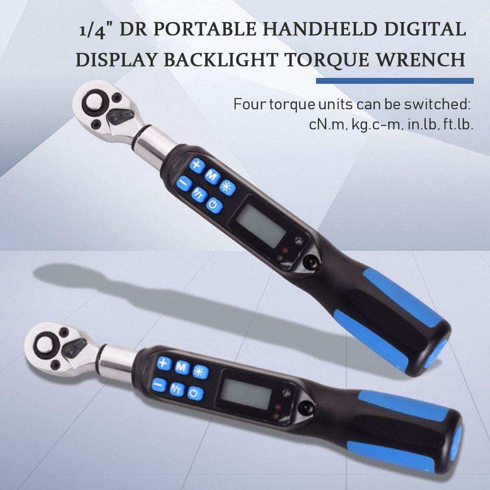 1/4" DR Portable Handheld Digital Display Backlight Torque - 3