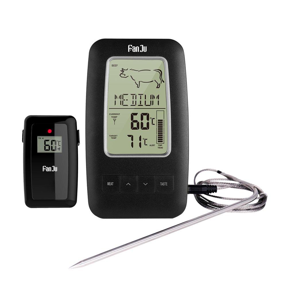 FanJu FJ2245 Digital Cooking Grill Thermometer with Wireless