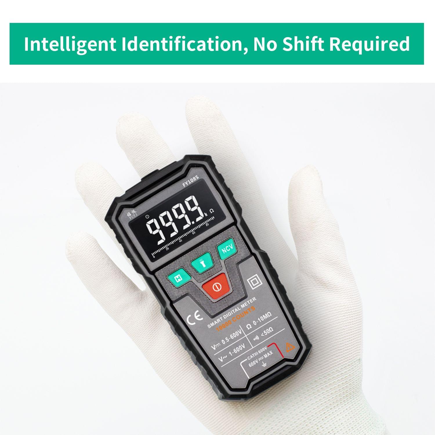 FUYI FY108S 9999 Counts True RMS Digital Multimeter Palm