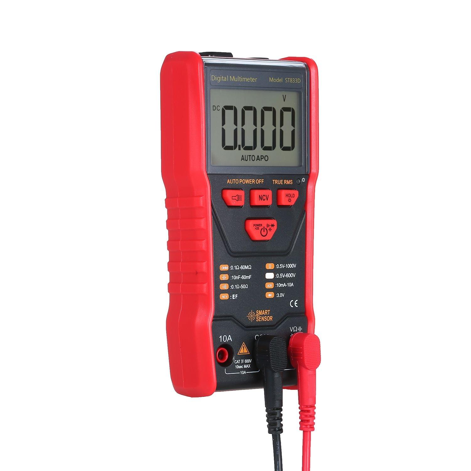 SMART SENSOR Full-automatic Multimeter LCD Display NCV Mode - Manual